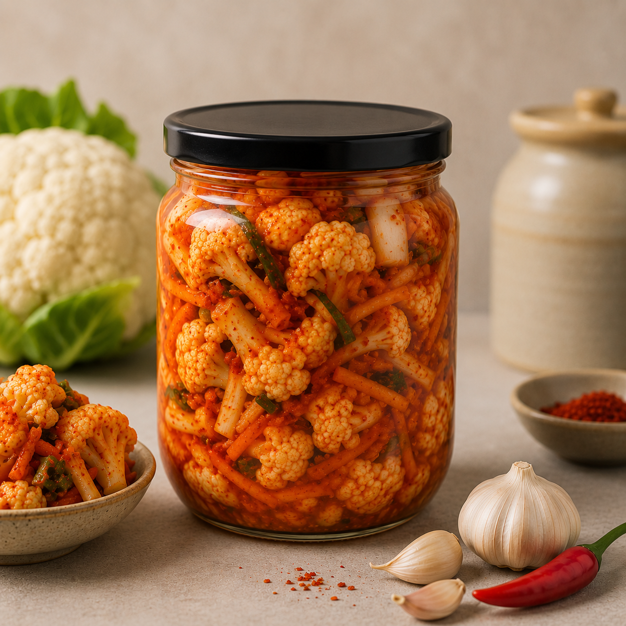 کیمچی گل کلم یک کیلویی